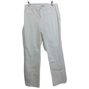 J.Mclaughlin Womens Emmie High Rise Denim Jeans White Size 10 NWT $178